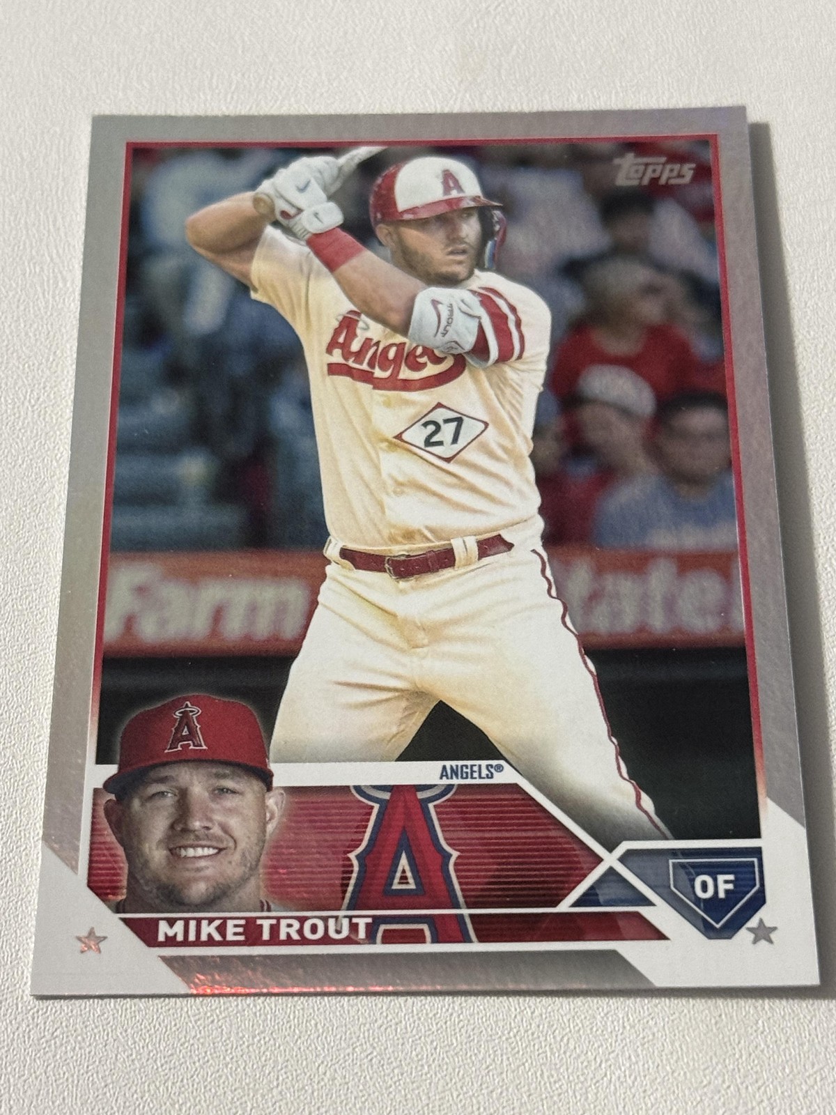 2023 Mike Trout Topps Rainbow Foil BASEBALL #27 Los Angeles Angels