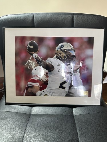 Shedeur Sanders Auto - 100% Authentic/Certified - Framed & Stunning!