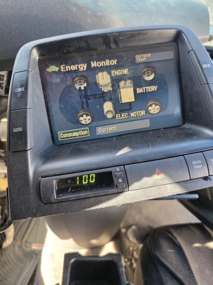 Toyota Prius 2004-2009 OEM información tablero pantalla de visualización energética 86110-47081 ¡probado! Foto 4 de 4