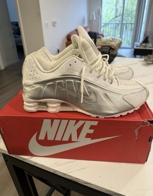 Nike Shox R4 White/Metallic Silver