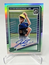 2025 Panini Donruss Optic Jacob Misiorowski Silver Holo Rated Rookie Autograph