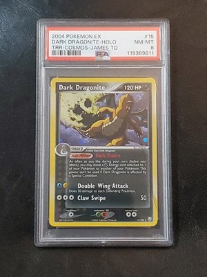 🔥 2004 POKEMON EX TEAM ROCKET RETURNS #15 DARK DRAGONITE COSMO
