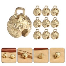 10 Pcs Brass Bell Vintage Bells Decor Charms Miniature for Crafts