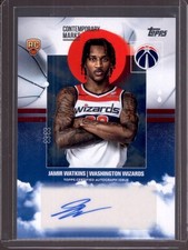JAMIR WATKINS 2025-26 Topps Contemporary Marks Rookie RC Autograph Auto #CM-JW