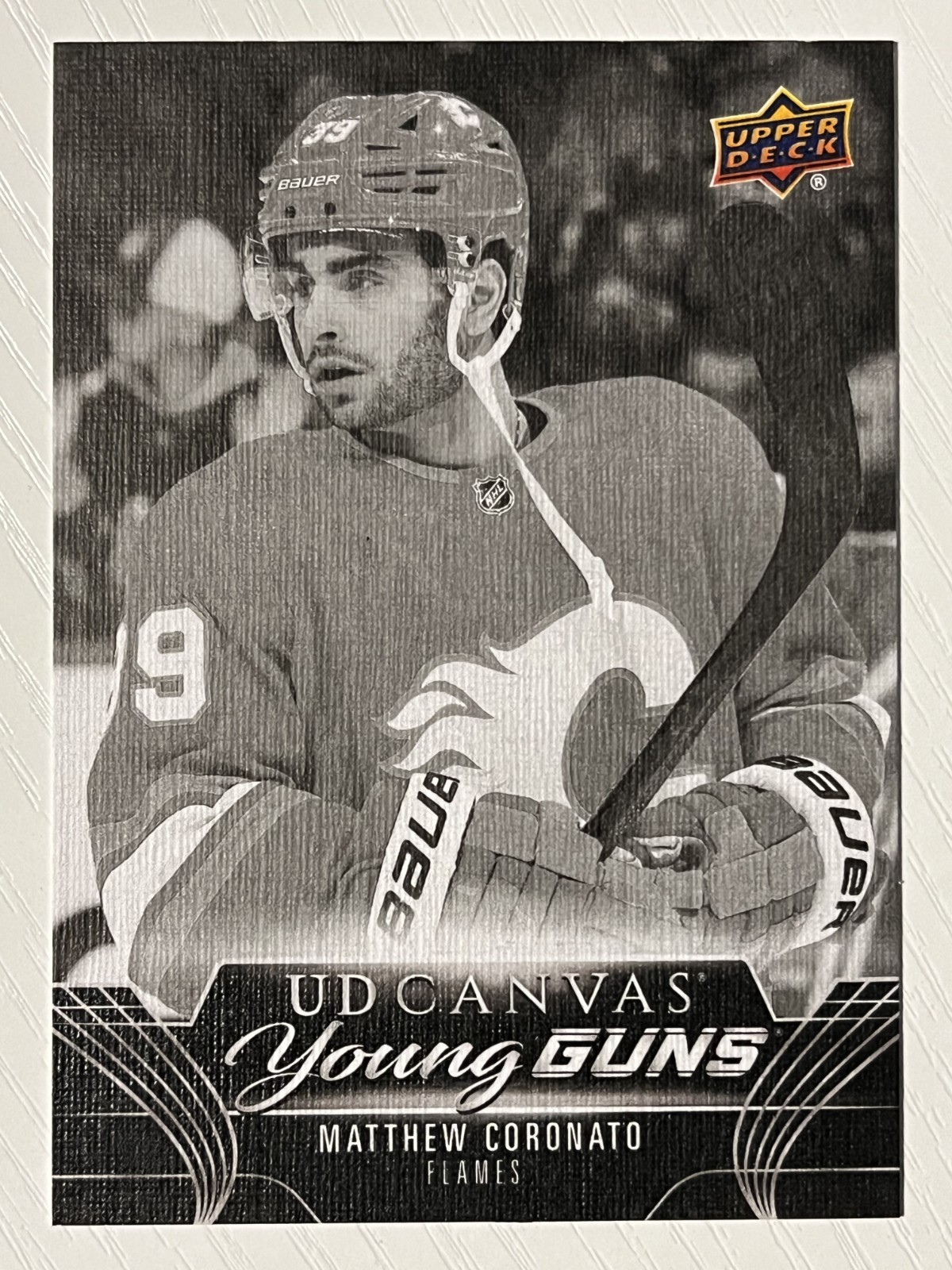 Matthew Coronato 2023-24 Upper Deck Young Guns Canvas Black & White RC #C106