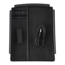 Scatola portaoggetti caricabatterie wireless facile installazione per Tesla Model X S 2016 2020