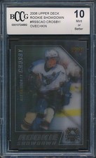 2006 06 Upper Deck Rookie Showdown Sidney Crosby Ovechkin Rookie Graded BCCG 10