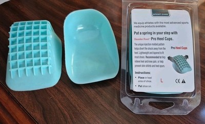 Slender Foot Pro Heel Cups Large Shock Absorbing Heel Inserts