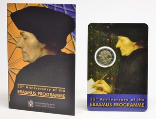2 Euro Erasmus 2022 Stgl. Malta Blister Coincard