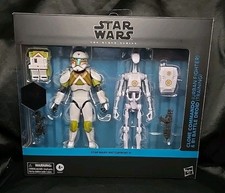 Star Wars  Battlefront II Black Series Clone Commando & B1 Battle Droid New