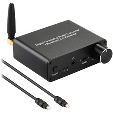 192Khz Digital to Analog Converter Bluetooth 5.0 Receiver DAC with 16-300 Headp