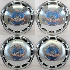 1989-1990 Cadillac Deville 2053 15 Chrome Hubcaps Wheel Covers 25530856 Set4