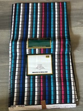 Vilisco Dutch Ankara Fabric Wax Print 100 Cotton 6 yards Pink Blue Squares