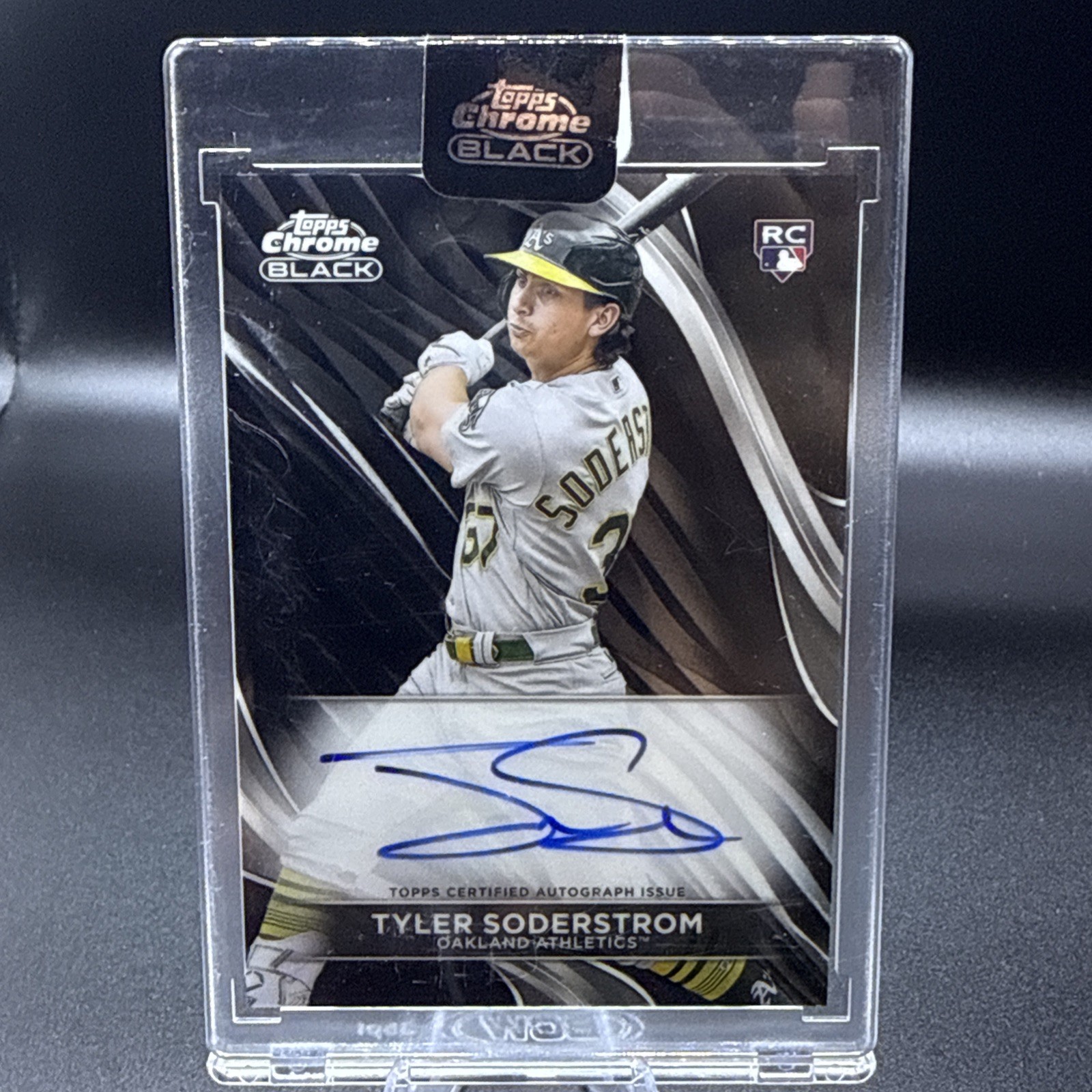 2024 Topps Chrome Black - Autographs Tyler Soderstrom #CBA-TS (AU, RC)