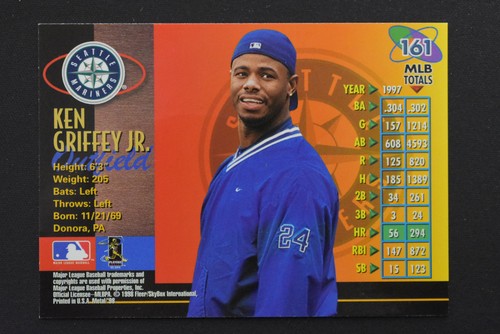 Ken Griffey Jr 1998 SkyBox Metal Universe #161 Seattle Mariners - Picture 2 of 2