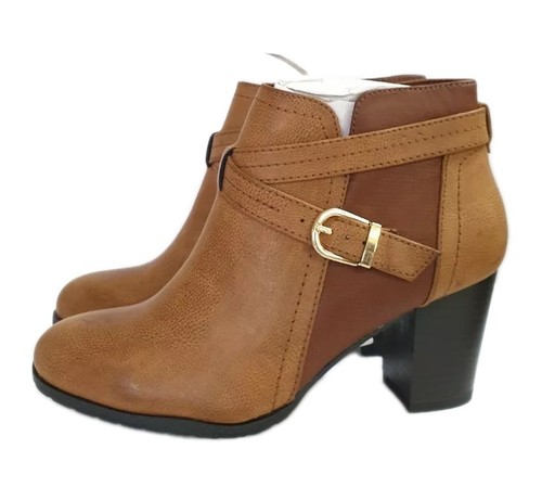 Botas al tobillo Wallis Abba bronceadas para mujer talla EU 39 REF Y 70 - Imagen 1 de 8