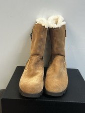 Sorel Emilie Foldover Boots Youth Size 2, Waterproof Leather NIB