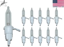 10x L3 LED Clear Cool White Base Mini Christmas Tree Light Bulbs 3.6v 0.072a