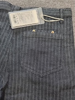 Maden Clothing Mens sz 32 Gray New Herringbone Work Jeans 34x30 Uncle FU