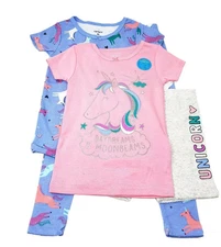 Carter's Girls 4-Piece 100% Snug Fit Cotton PJs Pajama Set