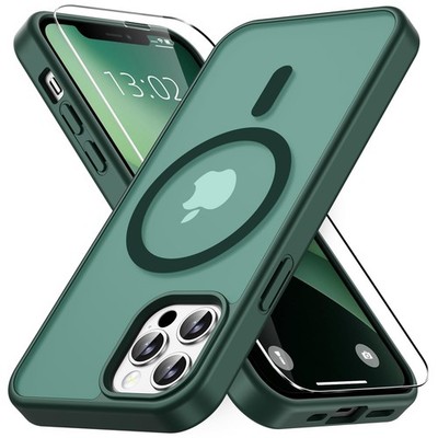 Vansdon for iPhone 12 Case & 12 Pro Case, 12/12 Pro, Dark Green 