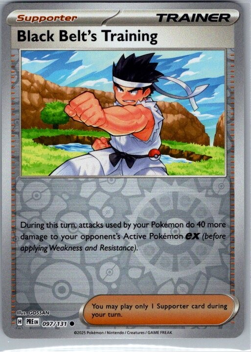 Black Belt's Training - Common SV: Prismatic Evolutions 097/131 NM