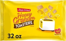 (Free Duty Tax) Malt-O-Meal Honey Graham Toasters Breakfast Cereal, Honey Gr