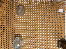 Synthetic Cane Webbing 16.5x58 Medium Brown Plastic Pre Woven Chair Seat Repair