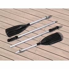 Nadmuchiwana łódź beżowa 350 x 140 x 46 cm PVC Nadmuchiwana łódź Wyposażenie łodzi