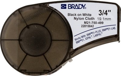 Brady Original White Label Tape Cartridge Vinyl 3/4'' x 21' for BMP21 Plus Lab