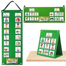 Visual Schedule Chart for Kids - Daily Routine  Autism Learning Tool with 70...