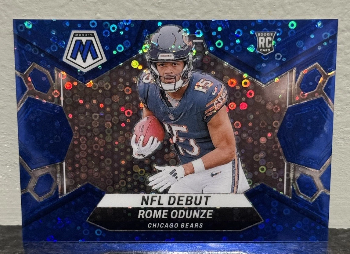 Rome Odunze 2024 Panini Mosaic #281 No Huddle Blue  /75 Rookie RC