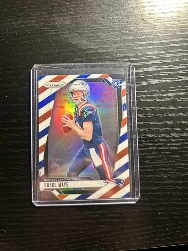 2024 Prizm Drake Maye RC Red White and Blue Rookie #329 Patriots