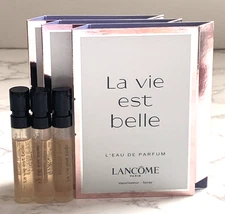 3x Lancome La Vie Est Belle L’eau de Parfum Sample Size 1.2 ml/0.04 oz New
