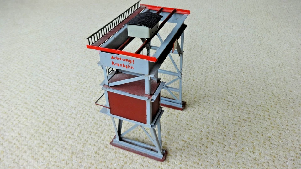 Rarrasch H0 DDR Weißblech Portalkran Brückenlaufkran Ladekran Modellbahn rar - Bild 3 von 4