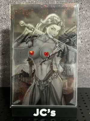 BORN OF BLOOD #4 WAVE 1 CVR-M GREGBO GIARIS BLOOD SPLATTER TOPLESS METAL VIR VAR