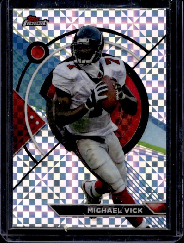 2023 Topps Composite Michael Vick Finest Checkerboard Refractor #152 Falcons