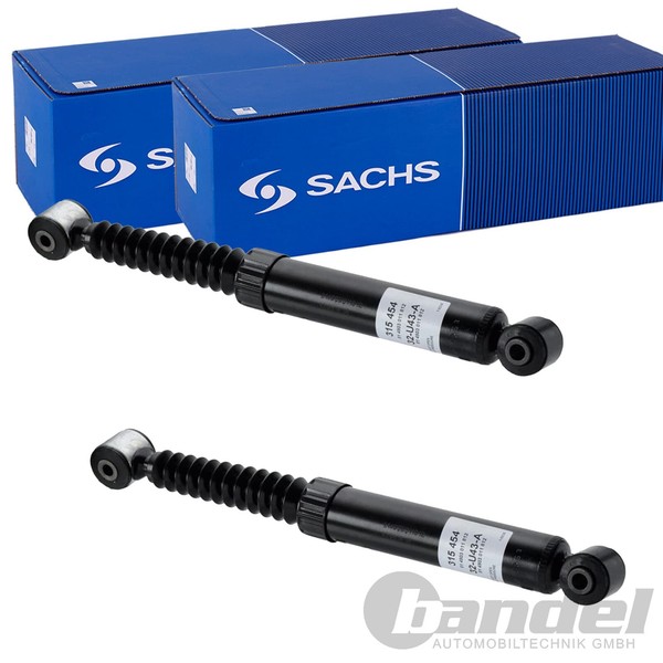 2X Sachs Gasdruck StoßDÄMpfer Hinten Passend FÜR CitroËN C3 DS3 DS DS-image