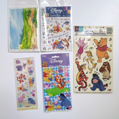 Disney Winnie the Pooh Stickers Window Clings Postcard Set Sandylion Hallmark