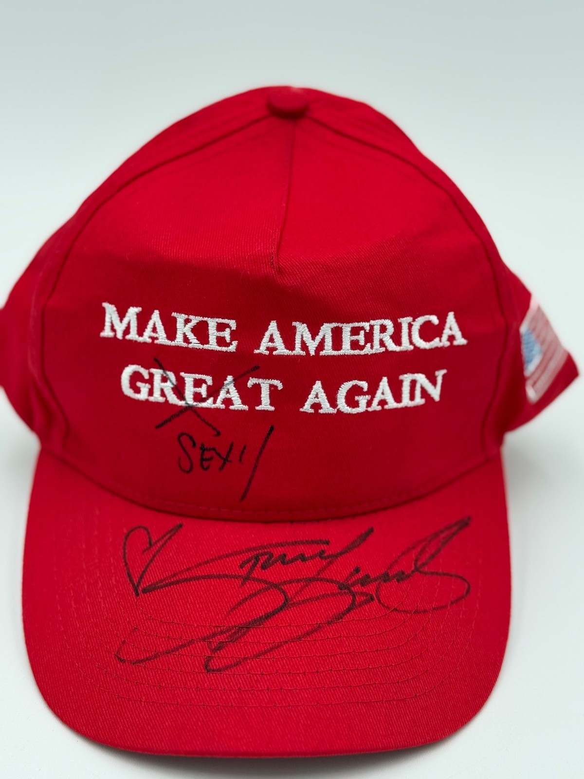 Stormy Daniels Autographed Signed Hat Make America Sexy Again Beckett Authentic