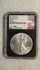 2021 TY2 NGC MS70 JOHN MERCANTI SILVER EAGLE DOLLAR FIRST DAY OF ISSUE $1 COIN!