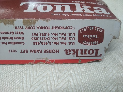 Vintage Tonka Horse Farm Set No. 1017 Unplayed 1978 - Imagen 9 de 9