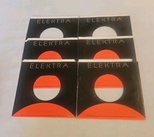 45 RPM 7" RECORD SLEEVES CO. SLEEVE 6 PACK SEE PHOTOS Elektra Records SLV355