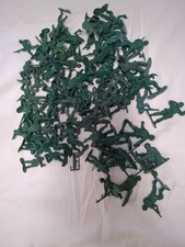 70 Plastic Green Army Men Figures - Made In China Stamped on the Bottom