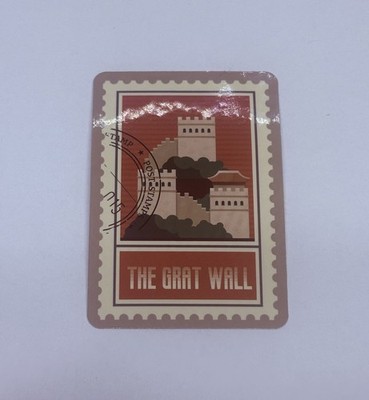 Great Wall Of China Postage Stamp Novelty Sticker Vinyl Decal Travel Art Tc9