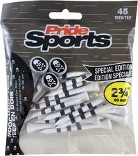 Pride Sports 45-Count Special Edition Wood Golf Tees, 2  " - Skull  Crossbones