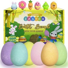 Halloween Pumpkin Bubble Bath Bombs with Halloween Squishy Toys Inside for