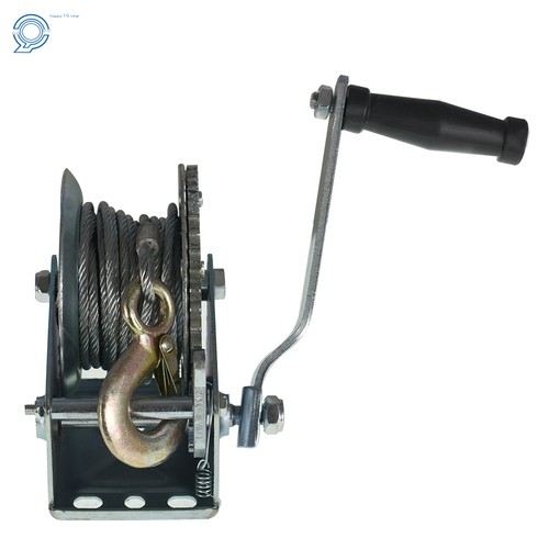 Hand Winch Boat Winch 1500lbs Two-Way Adjustable With 10m (32ft) Cable Manual - Picture 10 of 11
