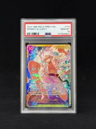 2024 One Piece Monkey D. Luffy PRB01 SEC OP05-119 PSA 10