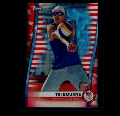 2021 Topps U.S. Olympic - Tri Bourne #46 US Flag /299